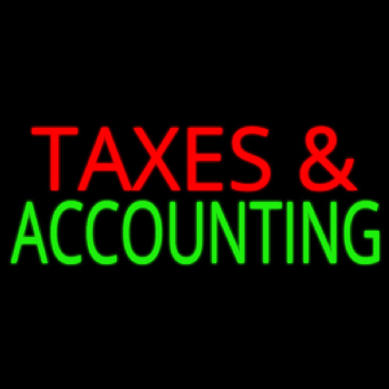 Ta es And Accounting Leuchtreklame