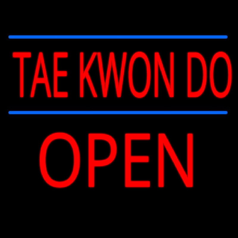 Tae Kwon Do Script1 Open Leuchtreklame