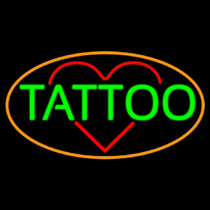 Tattoo Heart Leuchtreklame