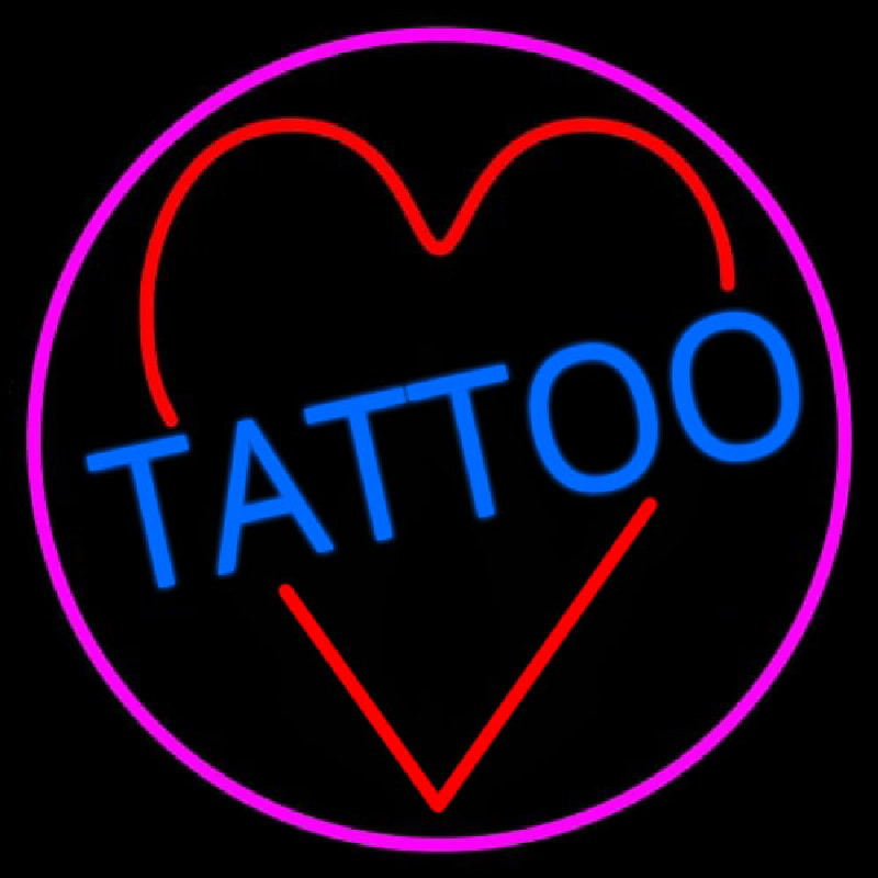 Tattoo Heart Leuchtreklame