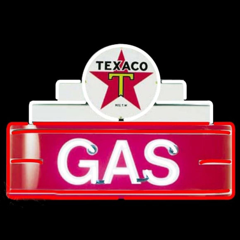 Te aco Logo Gas Leuchtreklame