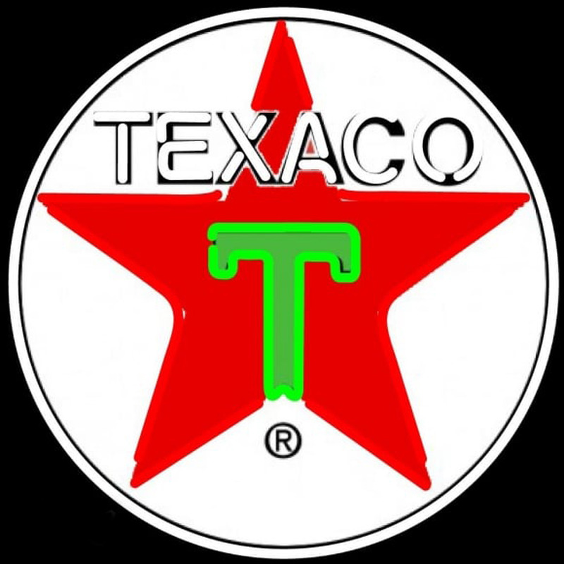 Te aco Logo Gasoline Leuchtreklame