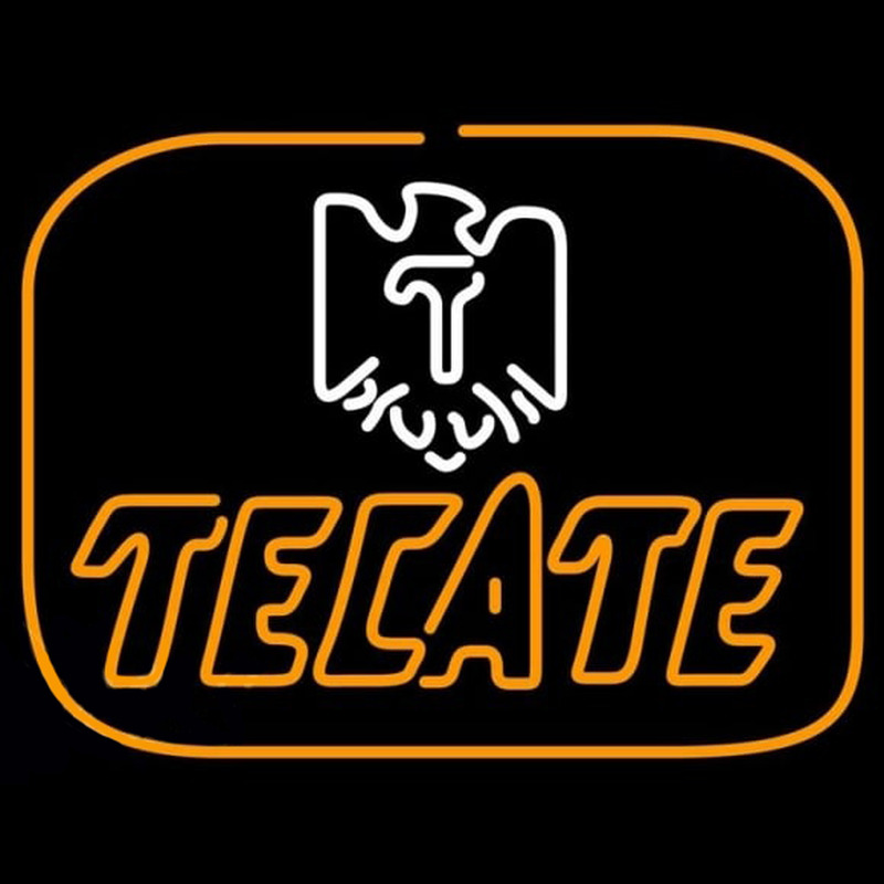 Tecate Golden Border Eagle Beer Sign Leuchtreklame