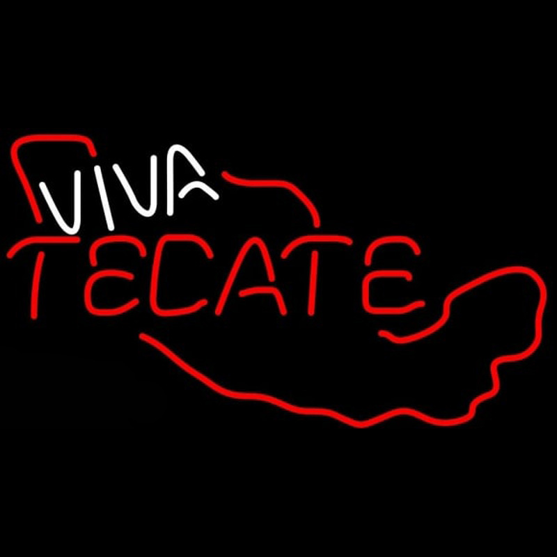Tecate Viva Me ico Beer Sign Leuchtreklame