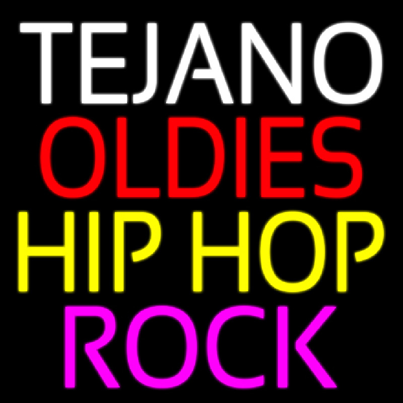 Tejano Oldies Hiphop Rock 2 Leuchtreklame