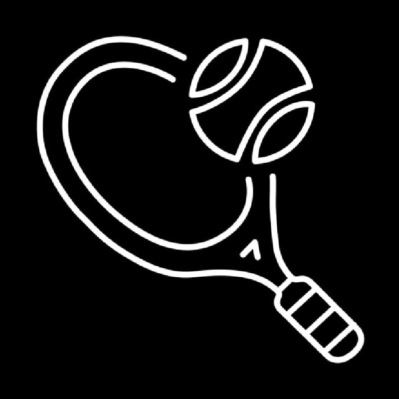 Tennis And Ball Logo Leuchtreklame
