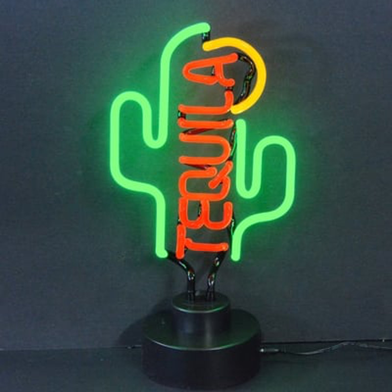 Tequila Cactus Desktop Leuchtreklame