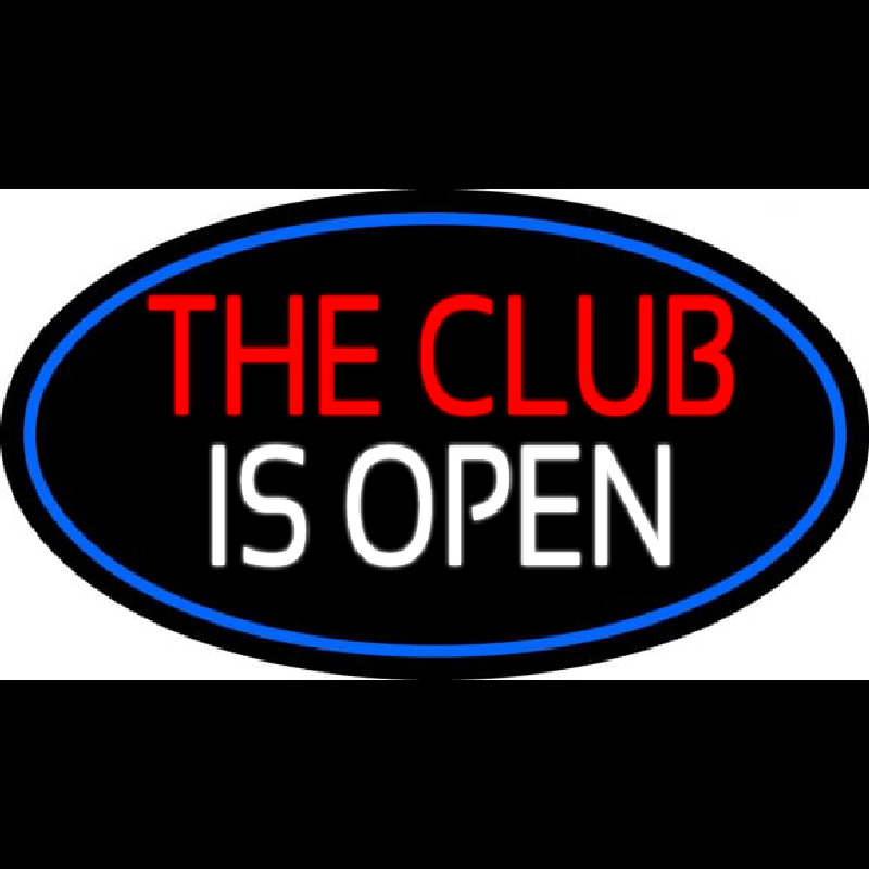 The Club Is Open Leuchtreklame