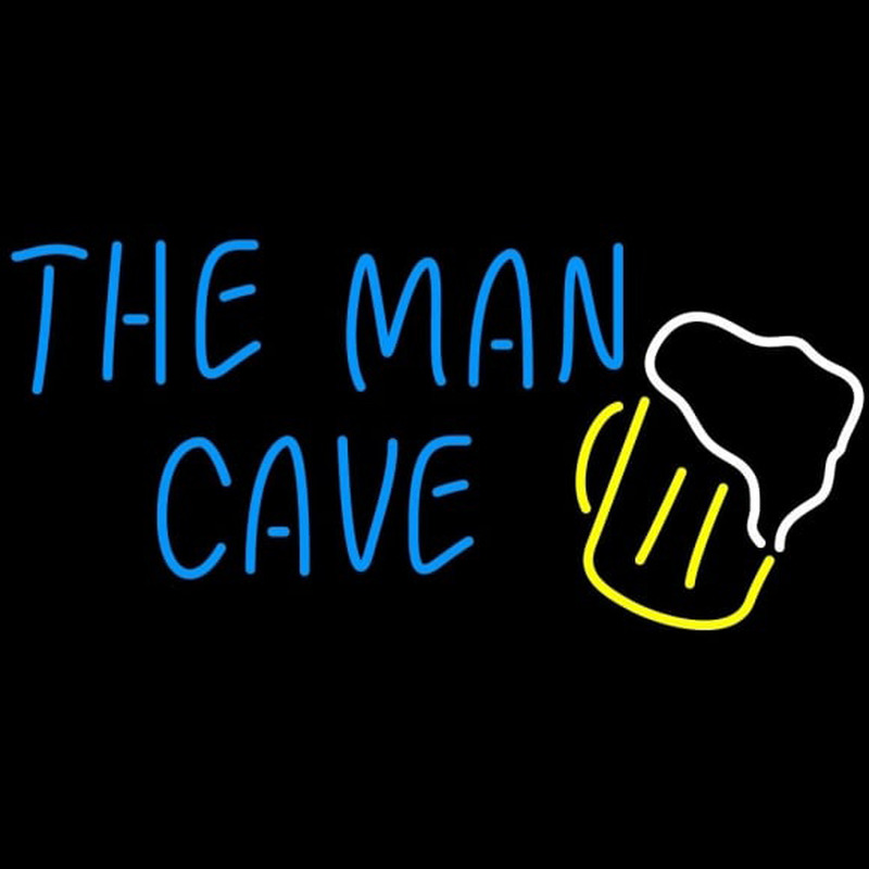 The Man Cave Glass Leuchtreklame