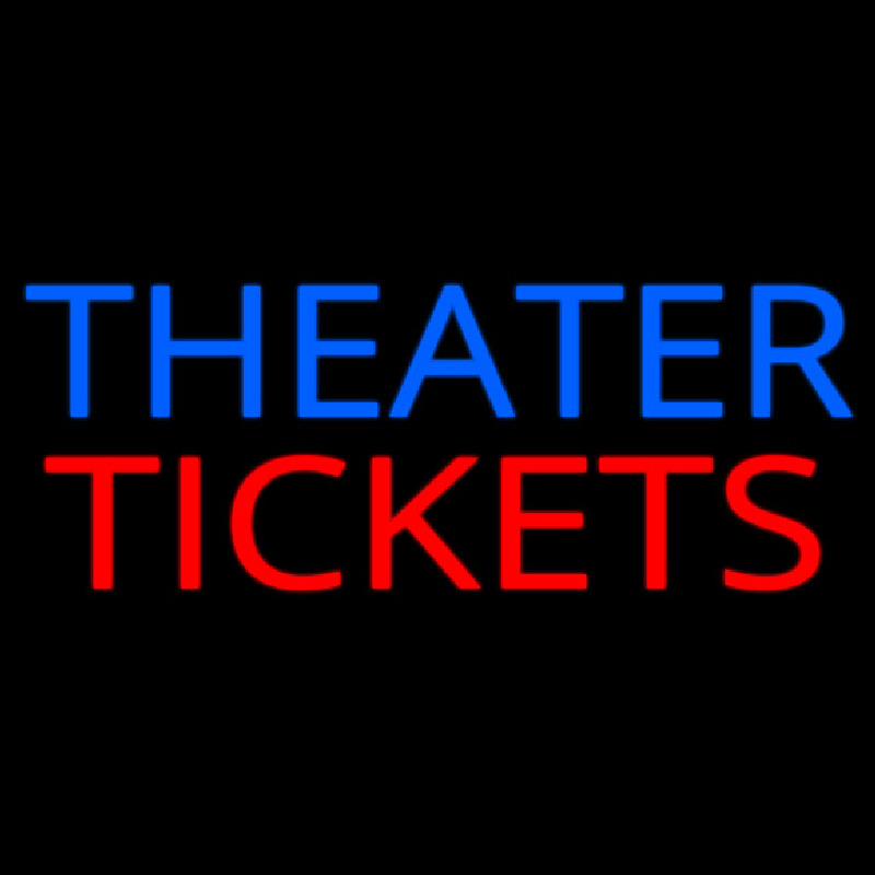 Theatre Tickets Leuchtreklame