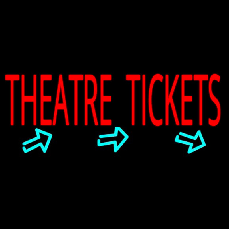 Theatre Tickets Leuchtreklame