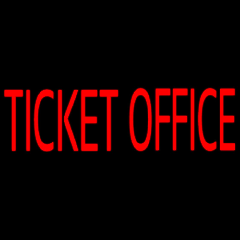 Ticket Office Leuchtreklame