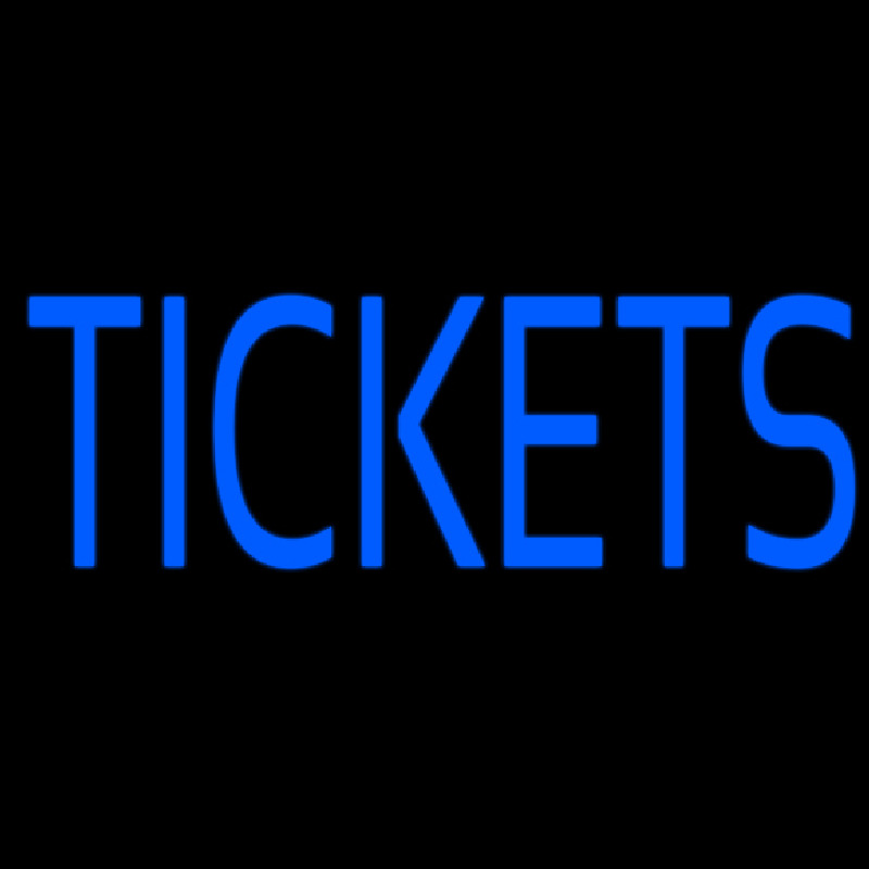 Tickets Block Leuchtreklame