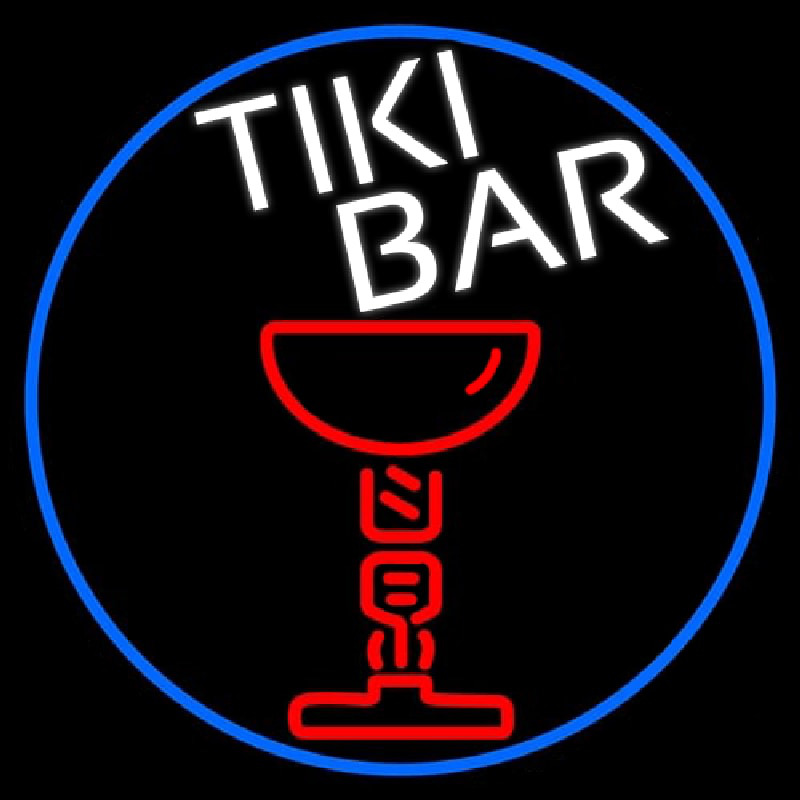 Tiki Bar Martini Leuchtreklame