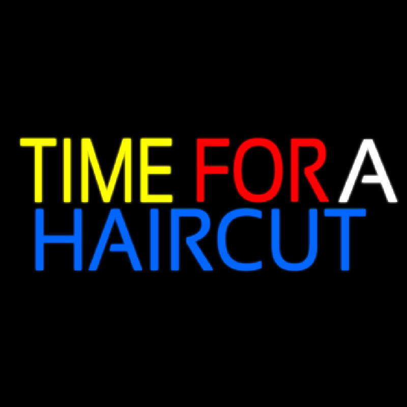 Time For A Haircut Leuchtreklame