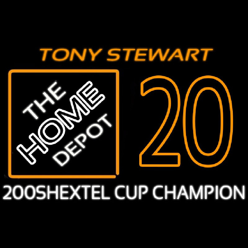 Tony Stewart 20 Nascar Leuchtreklame