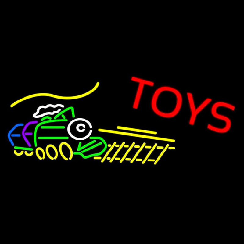 Train Toys Leuchtreklame