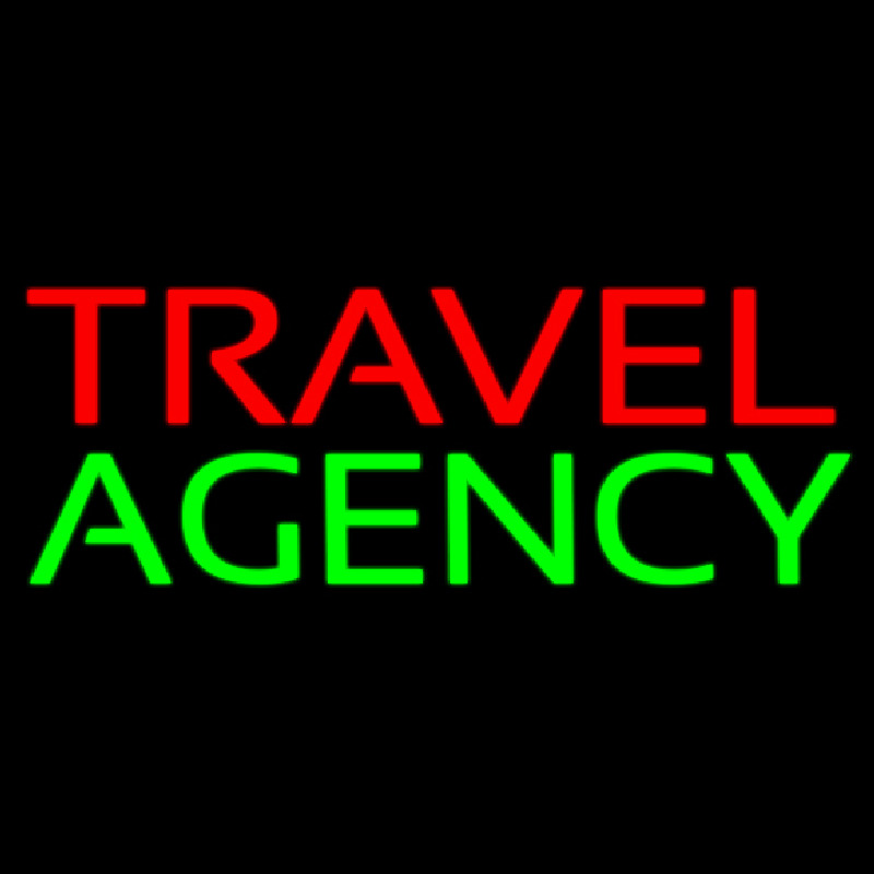 Travel Agency Block Leuchtreklame