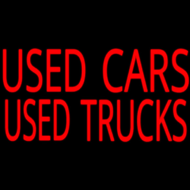 Used Cars Used Truckes Leuchtreklame