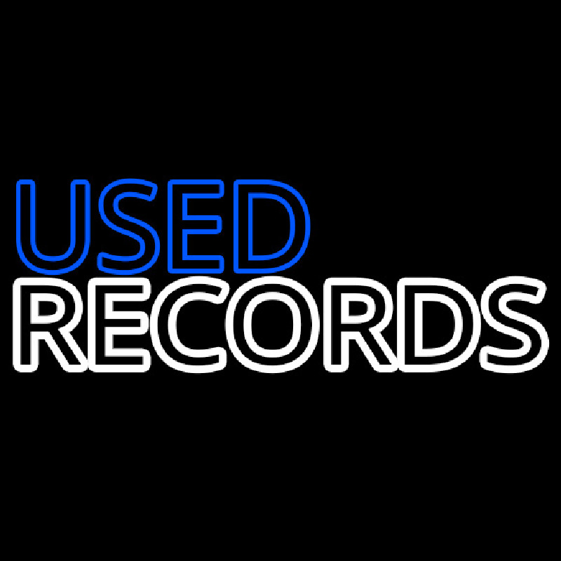 Used Records Leuchtreklame