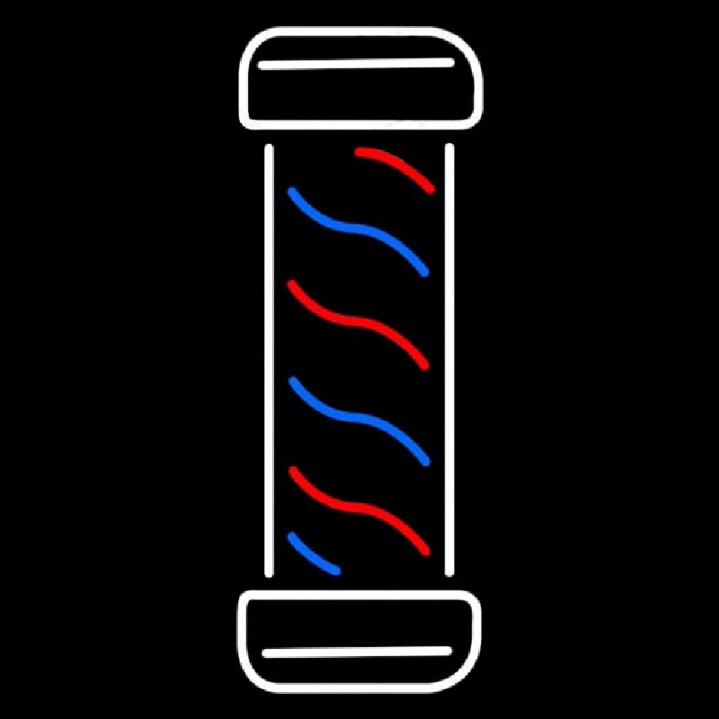 Vertical Barber Logo Leuchtreklame