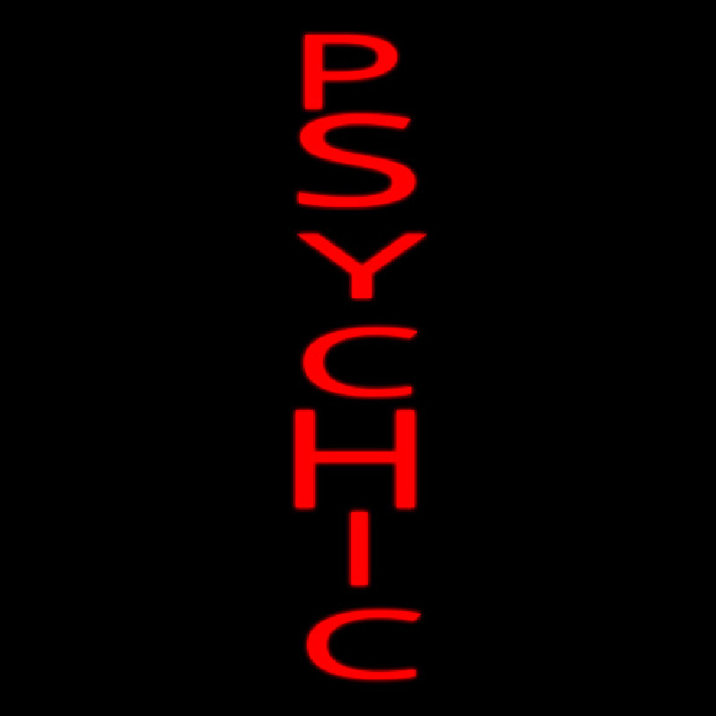 Vertical Red Psychic Leuchtreklame