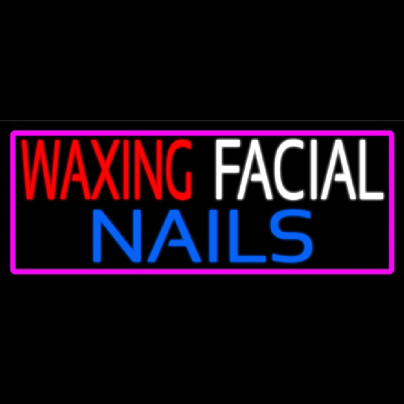 Wa ing Facial Nails Leuchtreklame