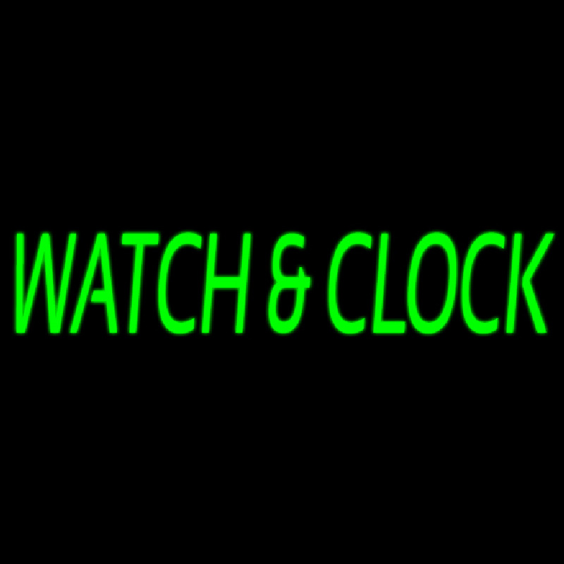 Watch And Clock Leuchtreklame