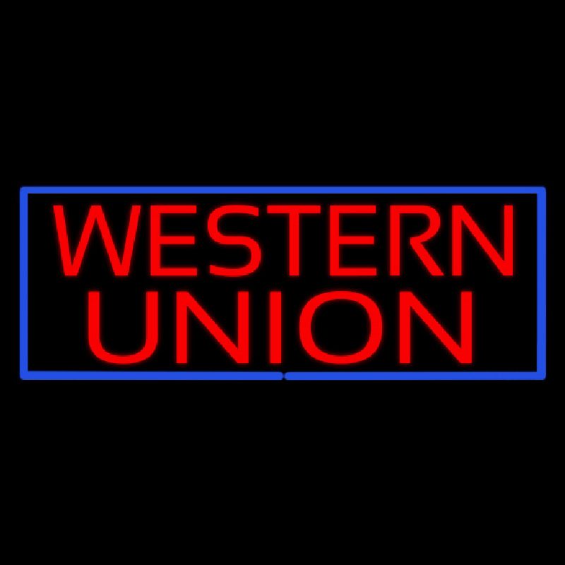 Western Union Leuchtreklame