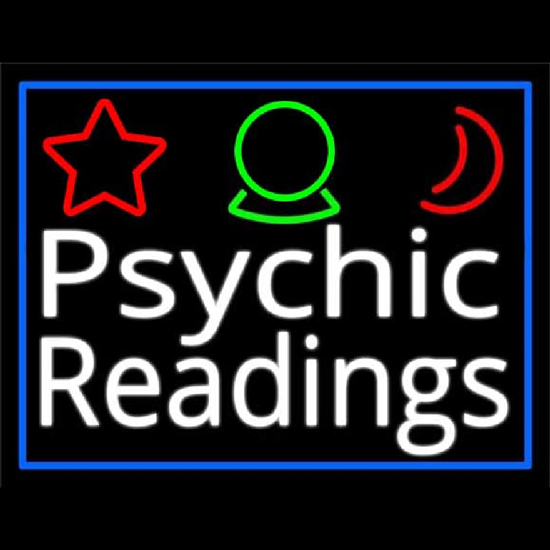 White Psychic Readings And Border Leuchtreklame