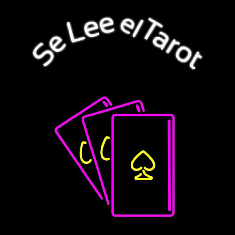 White Se Lee El Tarot Leuchtreklame