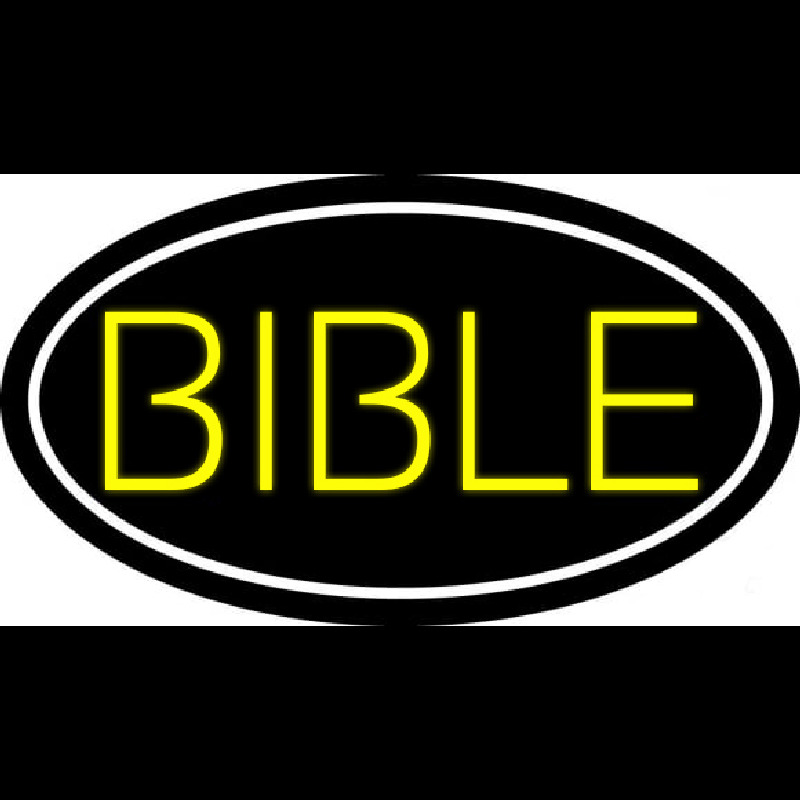 Yellow Bible Leuchtreklame