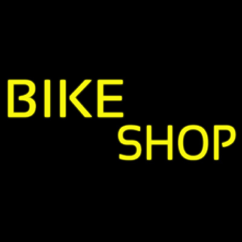 Yellow Bike Shop Leuchtreklame
