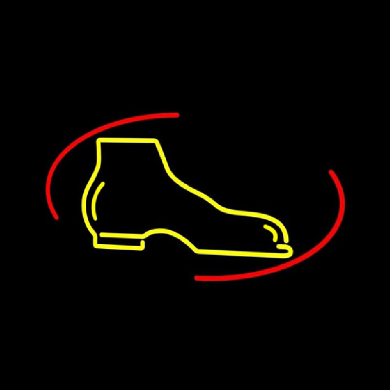 Yellow Boots Leuchtreklame