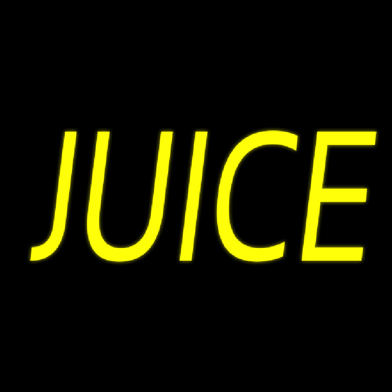 Yellow Juice Leuchtreklame