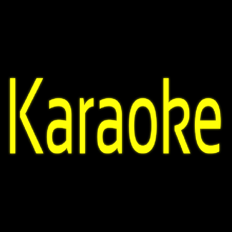 Yellow Karaoke 1 Leuchtreklame