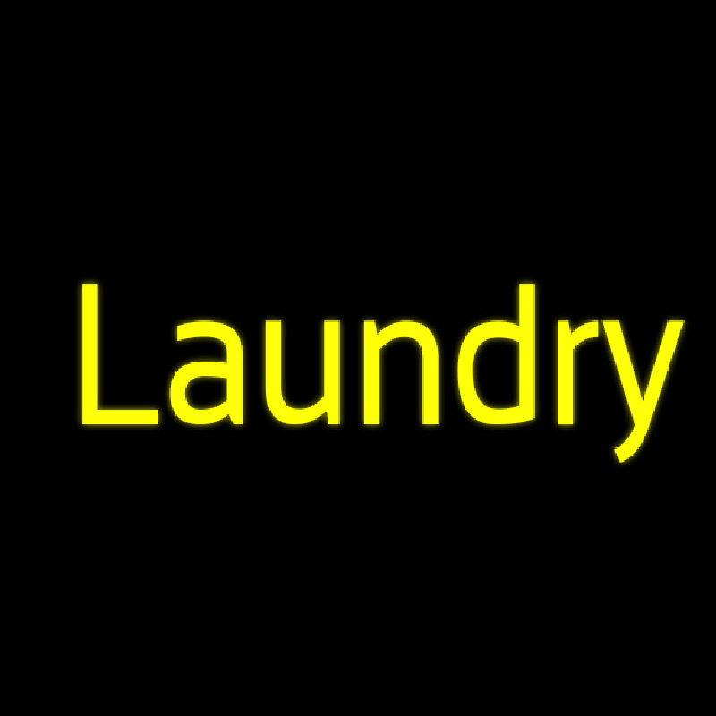 Yellow Laundry Leuchtreklame