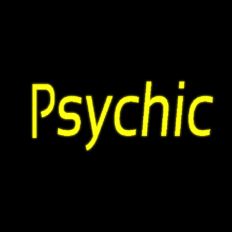 Yellow Psychic Leuchtreklame