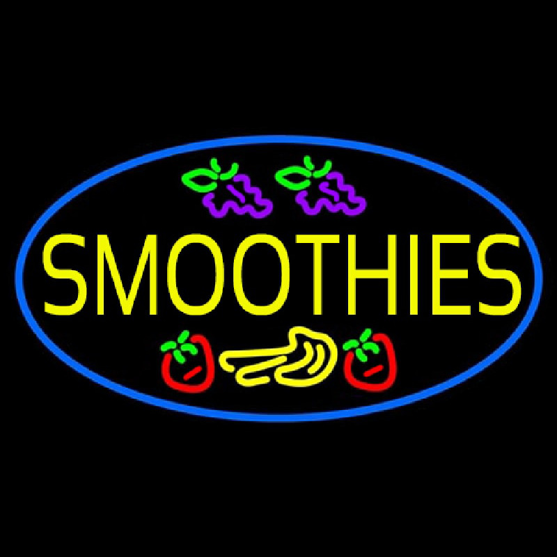 Yellow Smoothies Leuchtreklame