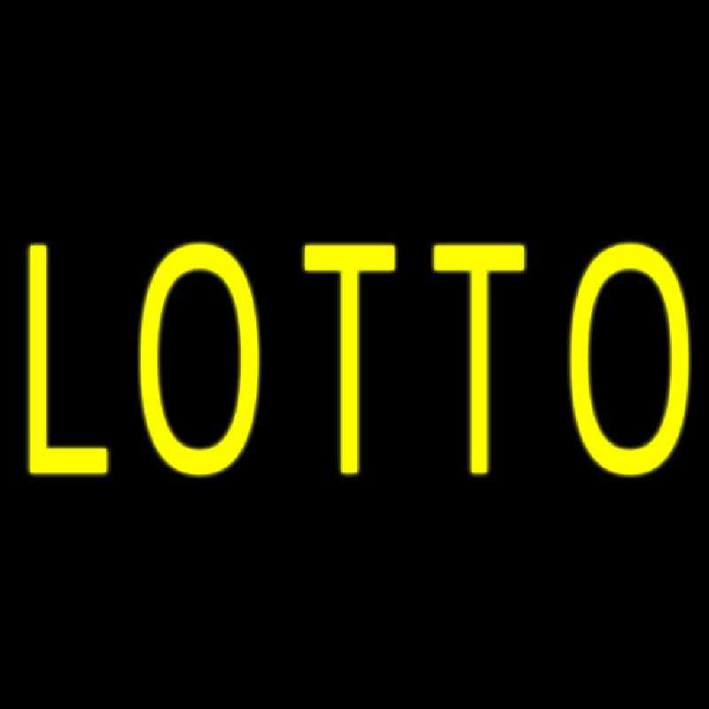 Yellow Lotto Leuchtreklame