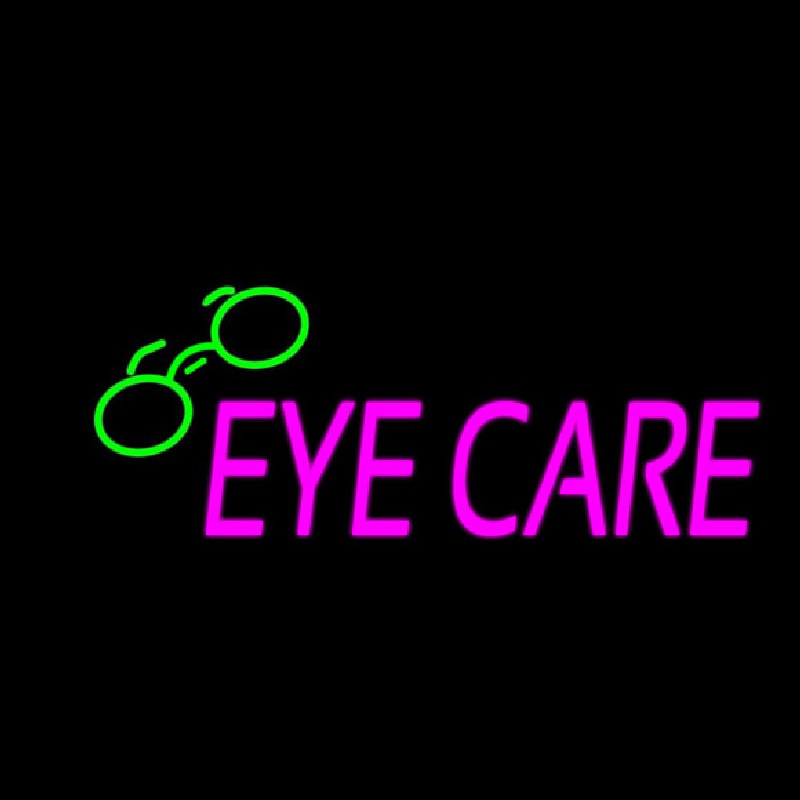 Pink Eye Care Logo Leuchtreklame