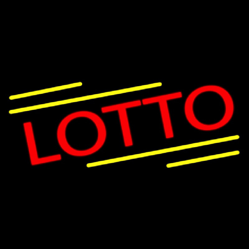 Red Lotto Leuchtreklame