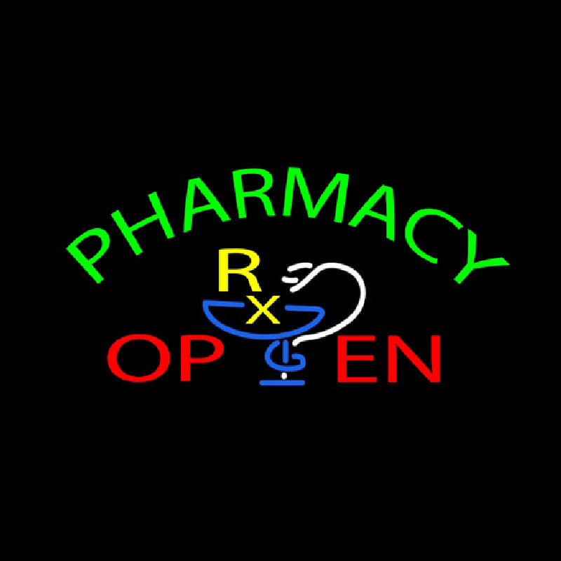 Green Pharmacy Open Leuchtreklame