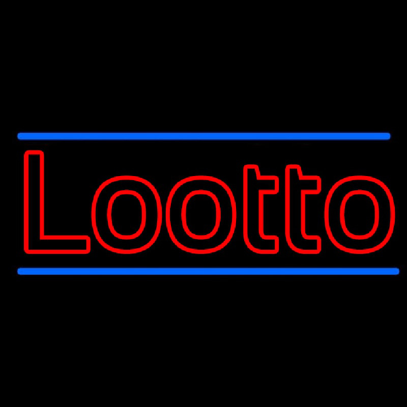 Double Stroke Lotto Leuchtreklame