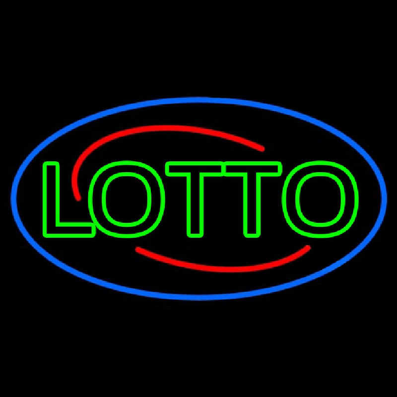 Double Stroke Lotto Leuchtreklame