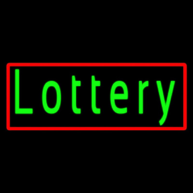 Green Lottery Leuchtreklame