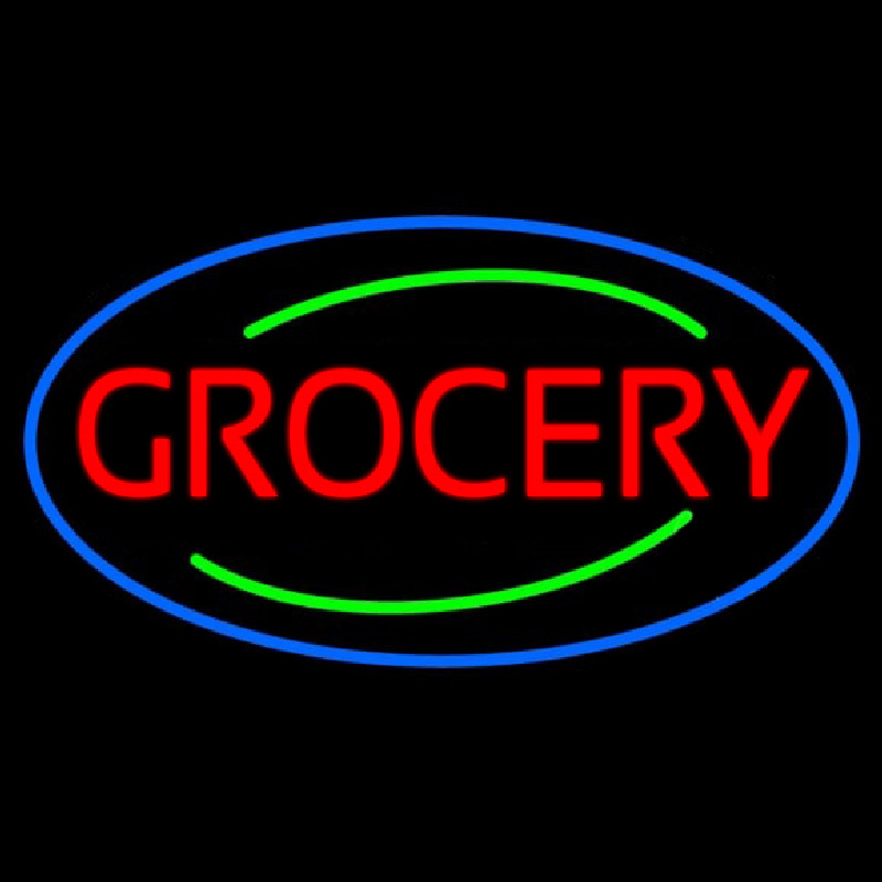 Simple Grocery Leuchtreklame