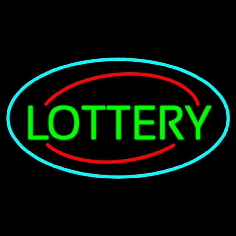 Green Lottery Leuchtreklame