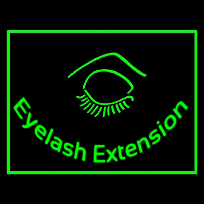 Eyelash E tension Leuchtreklame