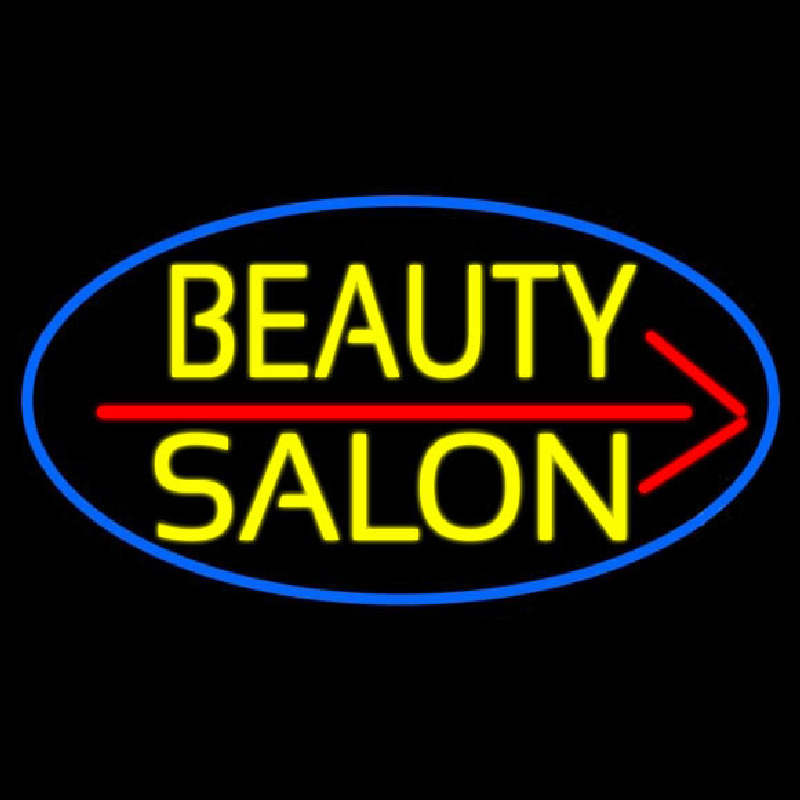 Yellow Beauty Salon Leuchtreklame